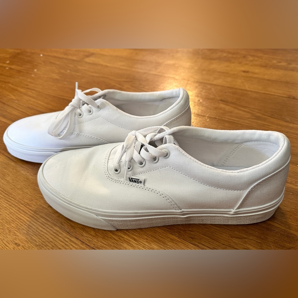 Vans White Canvas Sneakers Men’s 10.5 D